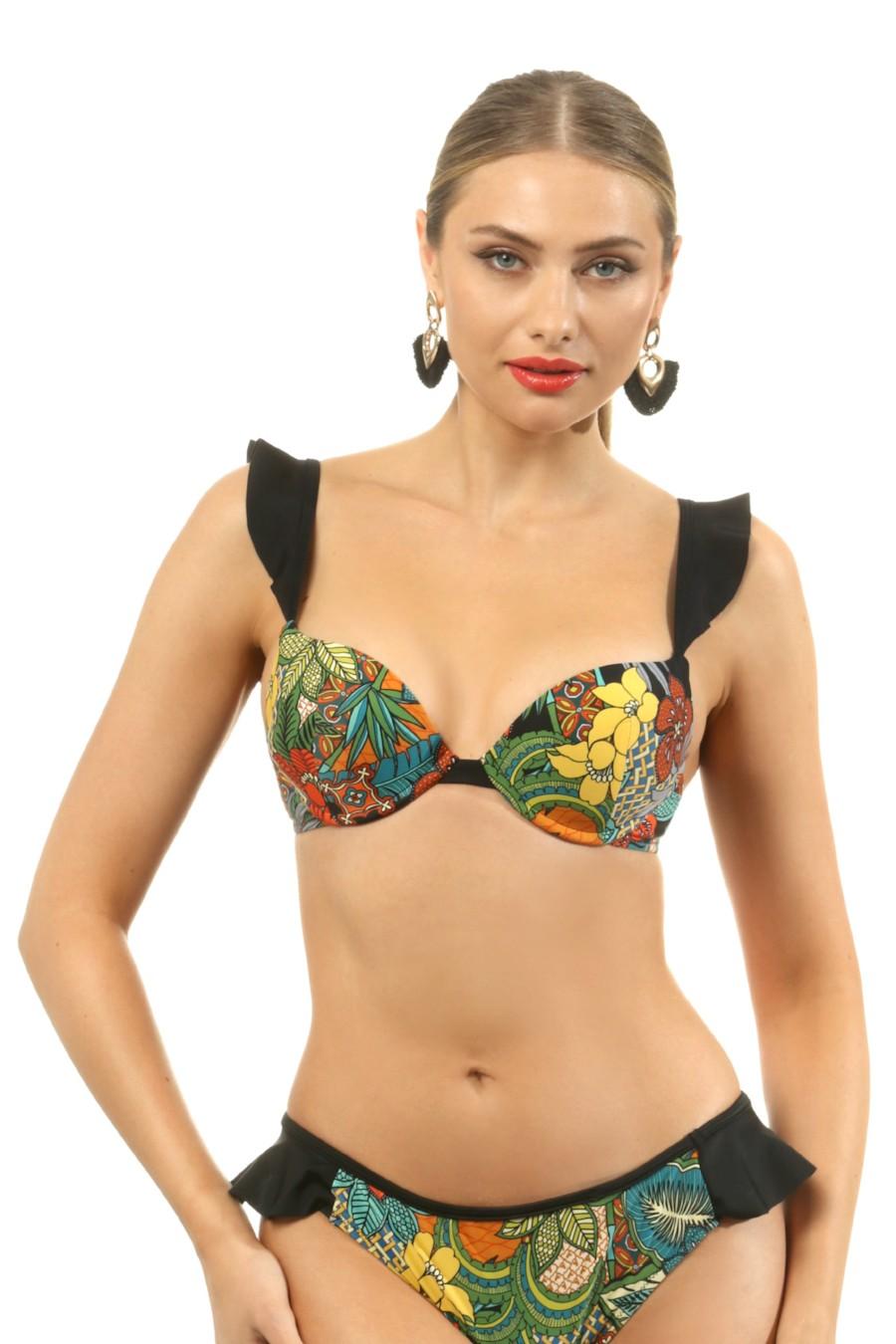 

Верх купальника push up gel Jolidon (76890) 46C різнокольорові кольору