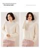 Women's 2025 Fashionable Cashmere Pullover: Long Sleeve, Autumn/Winter, Thick Warm Soft Half-High Collar Loose Knitwear.