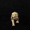Solid Brass Big Tiger Statue Desktop Ornament Tea Pet Gold Color Animal Figurines Paperweight Home Decoration Crafts Accessories