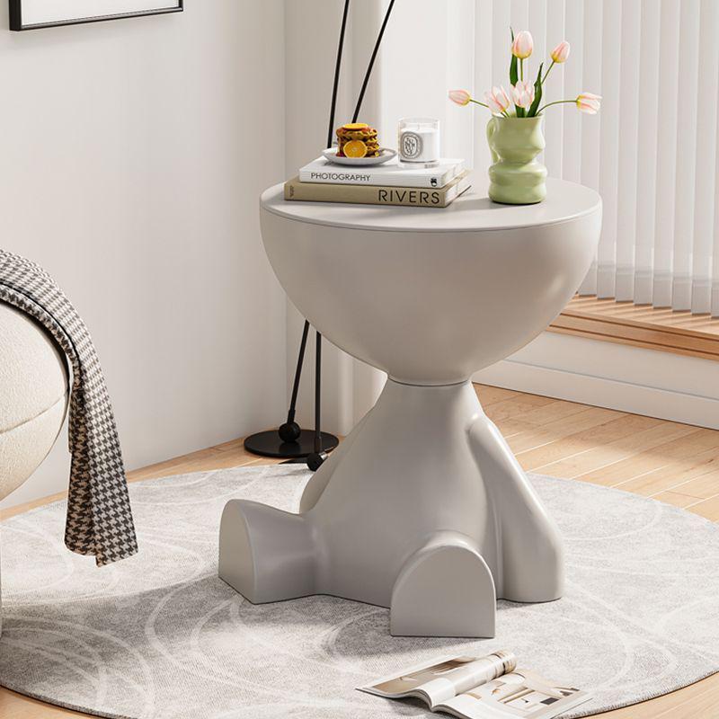Mesa de Centro Cuadrada Corta Creativa Estilo Crema - Versátil Mesa Auxiliar Pequeña para Sala de Estar, Hogar, Sofá, Mesita de Noche, Móvil, Redonda o para Esquina.