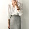 Women Spring Autumn Style Blouses Shirts Office Wear Lady OL Long Sleeve Notched Collar Blusas Tops