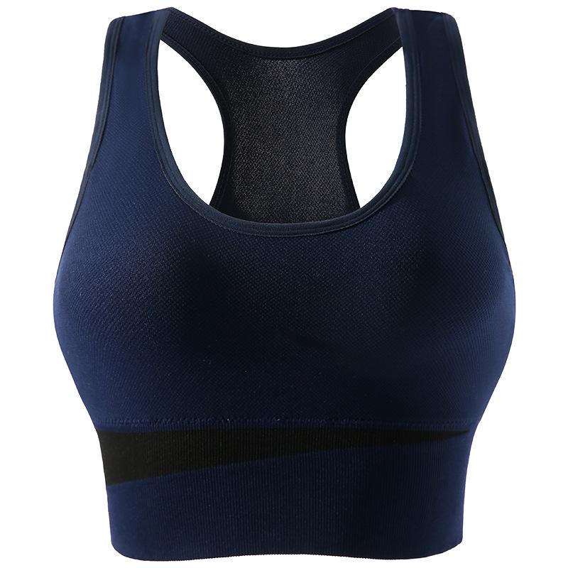 Women's Large Bust Minimizer Wireless Sports Bra - Shockproof Yoga Fitness Vest