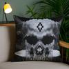 M-MarceloS B-Burlon Pillow Case Sofa Short Plush Double-sided HD Printing Room Home Office Gift Cushion Cover