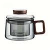 1pc200ml Multifunctional Glass Tea Cup with Filter Bubble-Heat Resistant,Reusable,Suitable for Home and Office Use,Perfectly Suited for Loose Leaf Tea