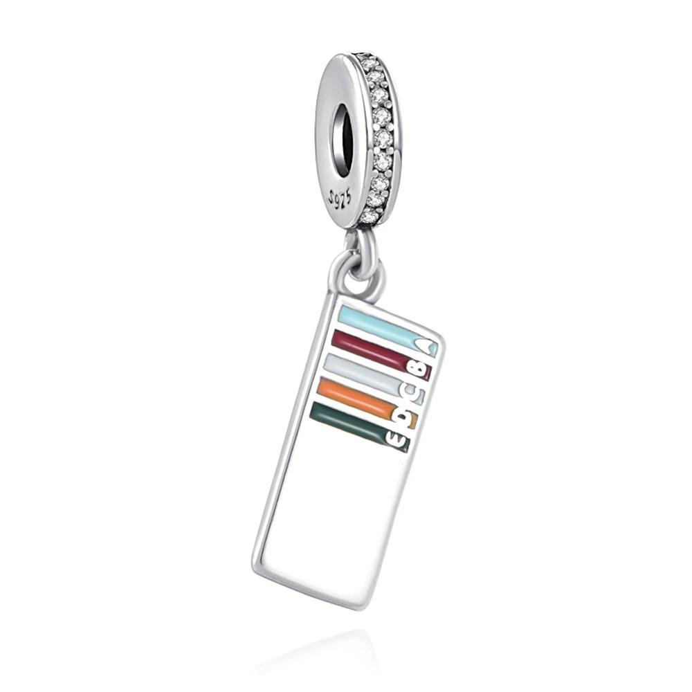New S925 Silver Flag Balance Tower Charm Pendant for Bracelets Necklaces DIY Women Fine Jewelry Accessories