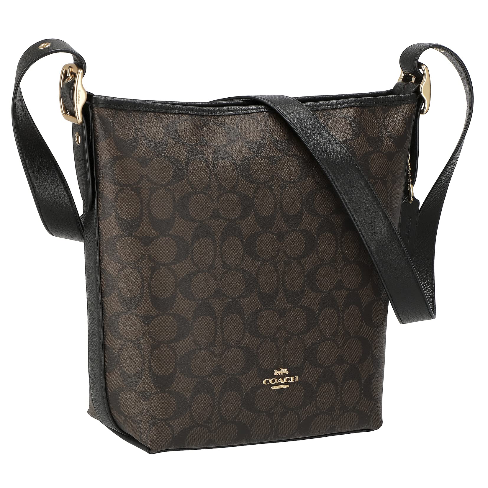 

Сумка через плече C2819 SIGNATURE VAL DUFFLE [Coach] Жіноча Im/Коричнева/Чорна [Товар]