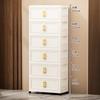 Flip Storage Box Storage Cabinet Foldable Plastic Wardrobe Cross-border Clothes Organizing Box Home Bedroom Locker