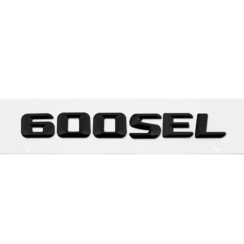 ABS Kovová Samolepka na Auto Zadní Kufr Čísla Písmena Znak pro Mercedes Benz 300SEL 500SEL 560SEL 600SEL Znakové Samolepky Dekorace