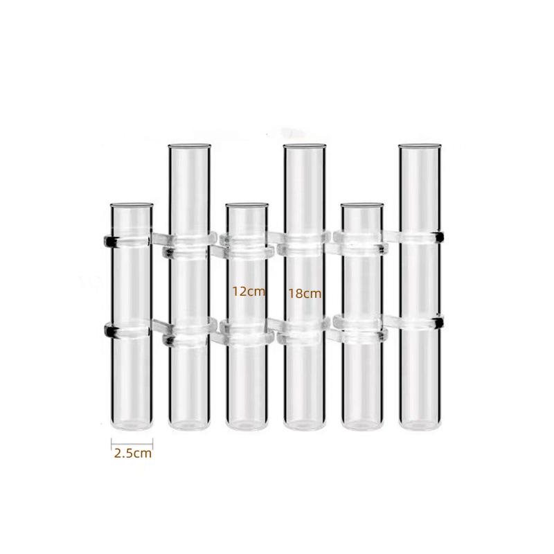 Foldable Transparent Glass Vase for Tulips - Modern Hydroponic Display and Decoration.