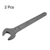 uxcell Spanner Thick Carbon for Automotive Repair and Furniture Gray Single-Ended Wrench, 2-Piece Set, 30mm, Steel, Assembly,