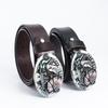 Alloy Belt American Skeleton Playing Card Modeling Belt Fashion Trend Personalized Western Denim Belt
