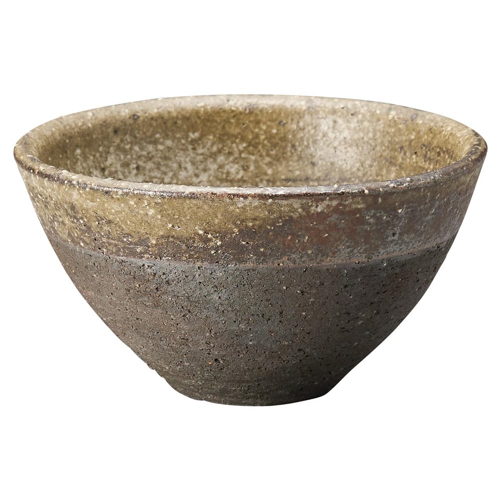 

Marui Seito Shigaraki Ware Hechimon Rice Bowl, Diameter 11cm, Brown, MR-3-4546
