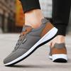 Men's casual sports shoes, leather running shoes, fashionable and comfortable, spring and autumn breathable leather shoes
