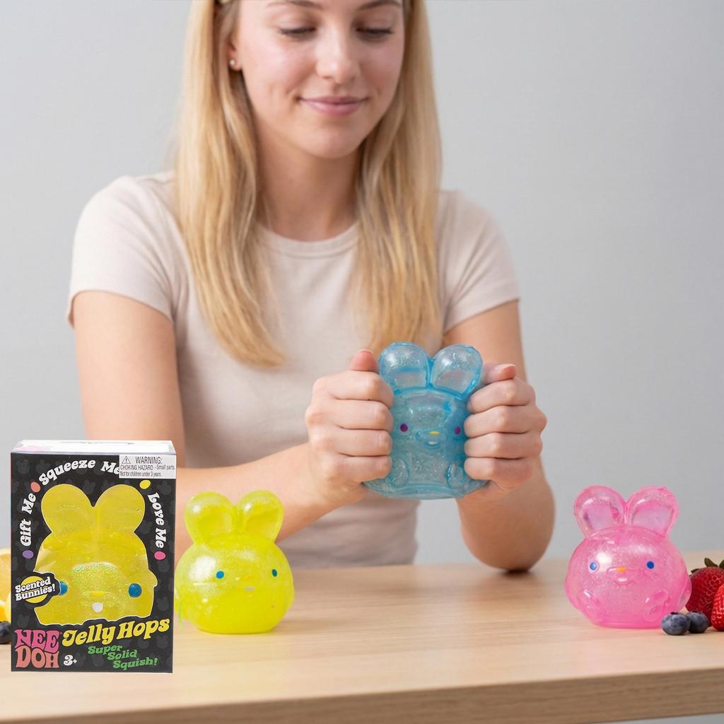 New Needoh Rabbit Decompression Ball Squeeze Toys Slow Rebound Stress Relief Office Rebound Relax Fidget Toys Kids Adult Gift