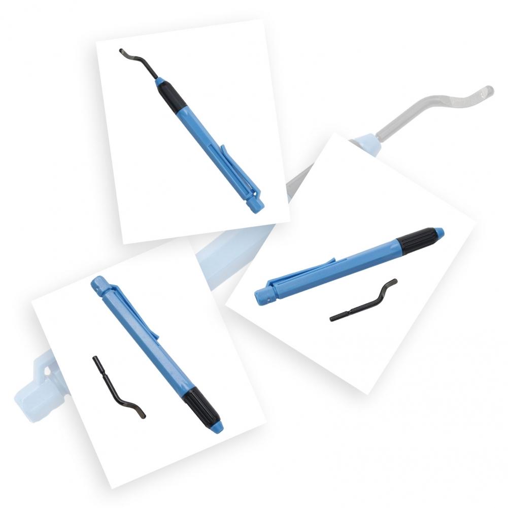 Handle Blade With Handle Trimming Cutter Blue+Black 2pcs/set