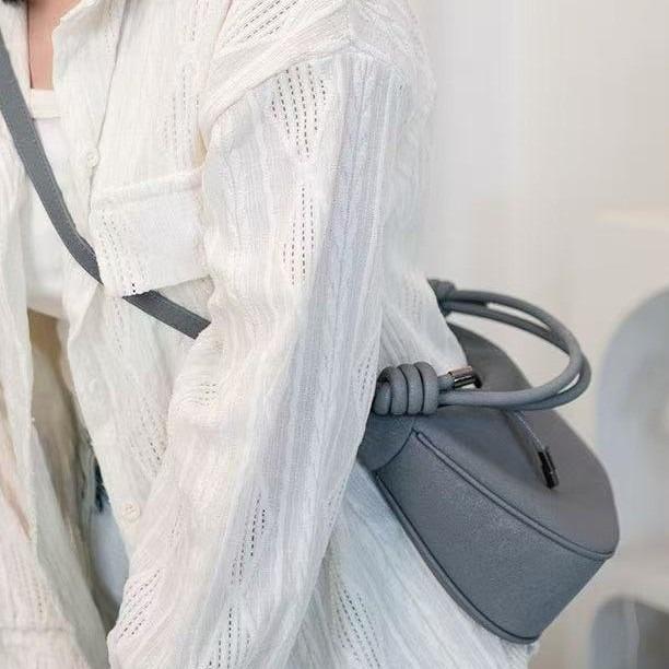 Super Popular Wrinkled Dumpling Bag Women's Bag 2025 New Croissant Bag Trendy This Year Popular Shoulder Handbag Crossbody Bag