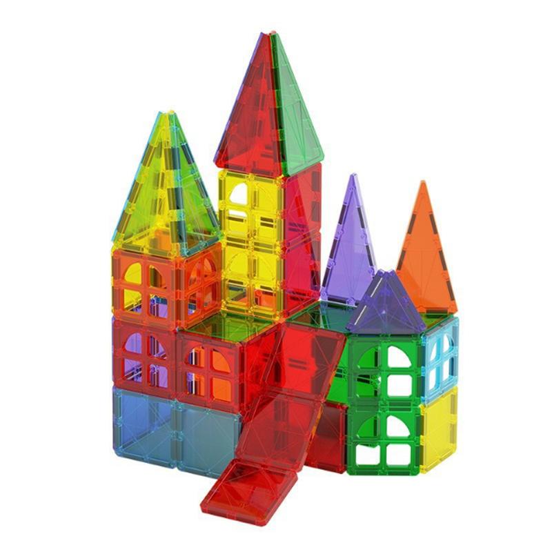 Magnetische Fliesen Kleinkindspielzeug Magnetische Bausteine für Kinder STEM Lernspielzeug für Mädchen & Jungen Weihnachtsgeschenk