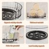 1Pc 360° Rotating Desktop Storage Spice Rack Large Capacity Condiments Organizer for Kitchen Bathroom Cosmetic Perfume Box