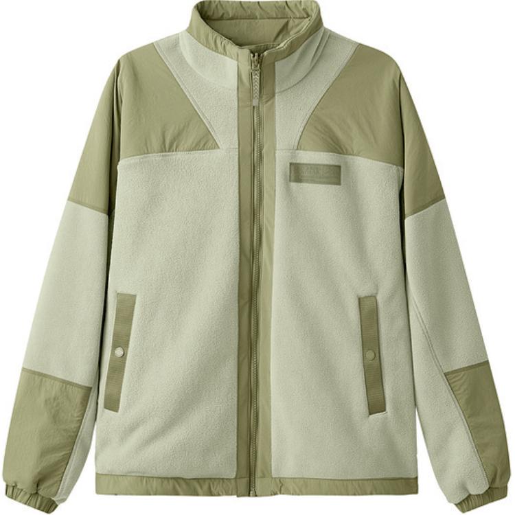Skechers Reversible American Vintage Stand Collar Loose Comfortable Jacket Unisex Jackets Laurel-Oak Gray L424U097-04AU L