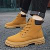 High Quality Men's Leather Boots Fashion Motorcycle Boots Platform Casual High Top Boot Classic Lace Up Ankle Boots Botas Hombre