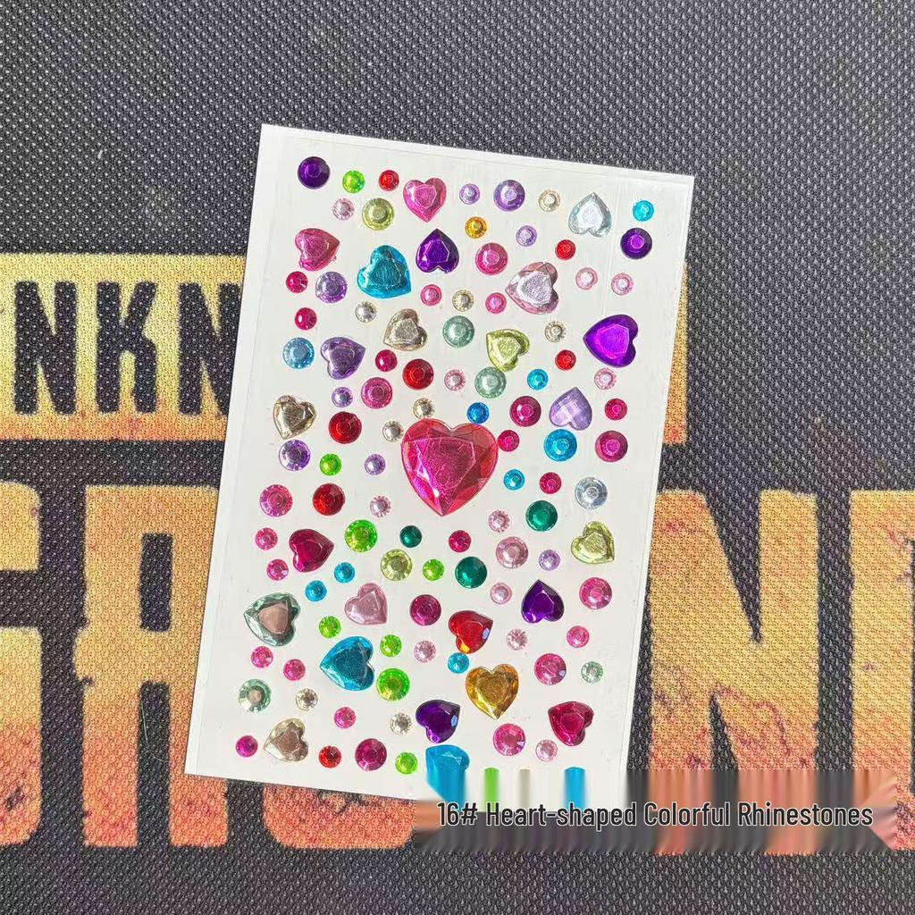 Children's Cartoon Crystal Gem Rhinestone Stickers - Decorative Diamond Decals for Toys & Stage Performance