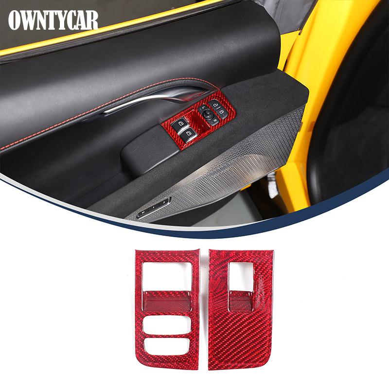 For Lotus EMIRA 2026-2026 Red Real Carbon Fiber Car Steering Wheels Console Gear Shift Panel Cover Trim Sticker Car Accessories