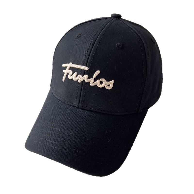 Hard Top High Skull Top Stylish Korean Style Baseball Cap Embroidered Letters for Men and Women Fashion Hats Duckball Cap Sun Protection