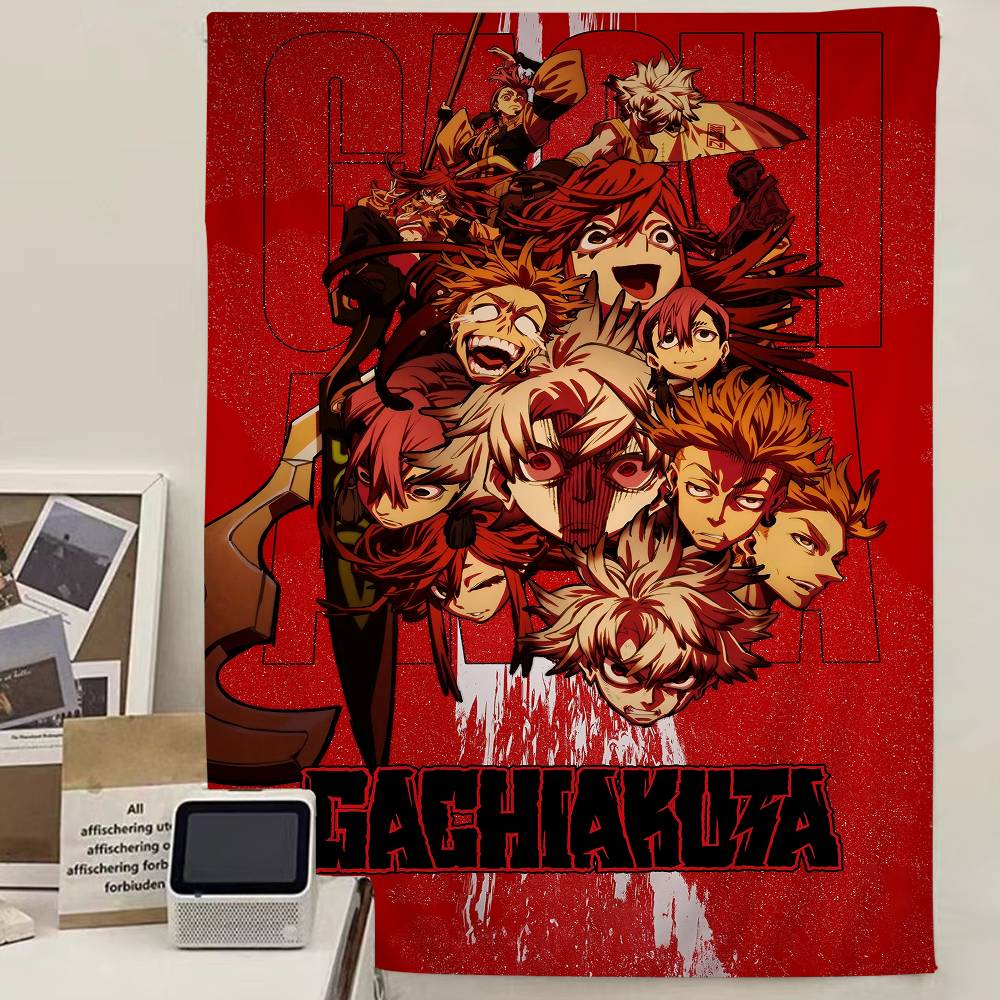 Anime di Combattimento Soprannaturale Giapponese G-Gachiakuta Appeso Arazzo Boemo Appeso Tarot Tappeti da Parete Hippie Stanza Studenti Arazzo Giapponese