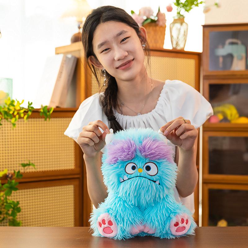Creative Long-Haired Monster Plush Doll - Cute Stuffed Toy & Sleeping Pillow Gift for Girls