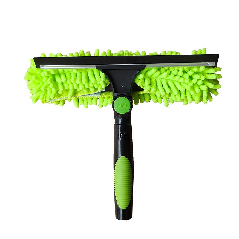 Dual-Sided High-Rise Window Cleaning Squeegee: Efficient Glass Cleaner for Easy Two-in-One Use