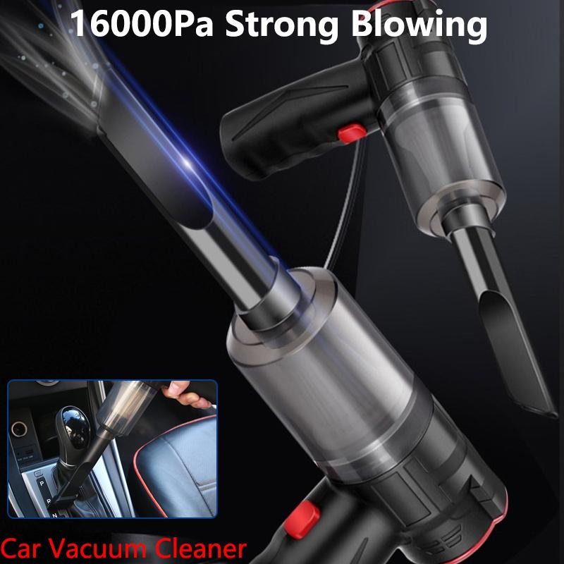 16000PA Powerful Suction Car Handheld Vacuum Cleaner Wet And Dry Smart Lightweight Home 150WVacuum Interior Accessories