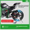 1:9 Kawasaki Ninja H2R Motorcycles Model Alloy Car Toys Can Spray Miniature Motorcycle Wheel Shock Absorption Vehicle Home Decor
