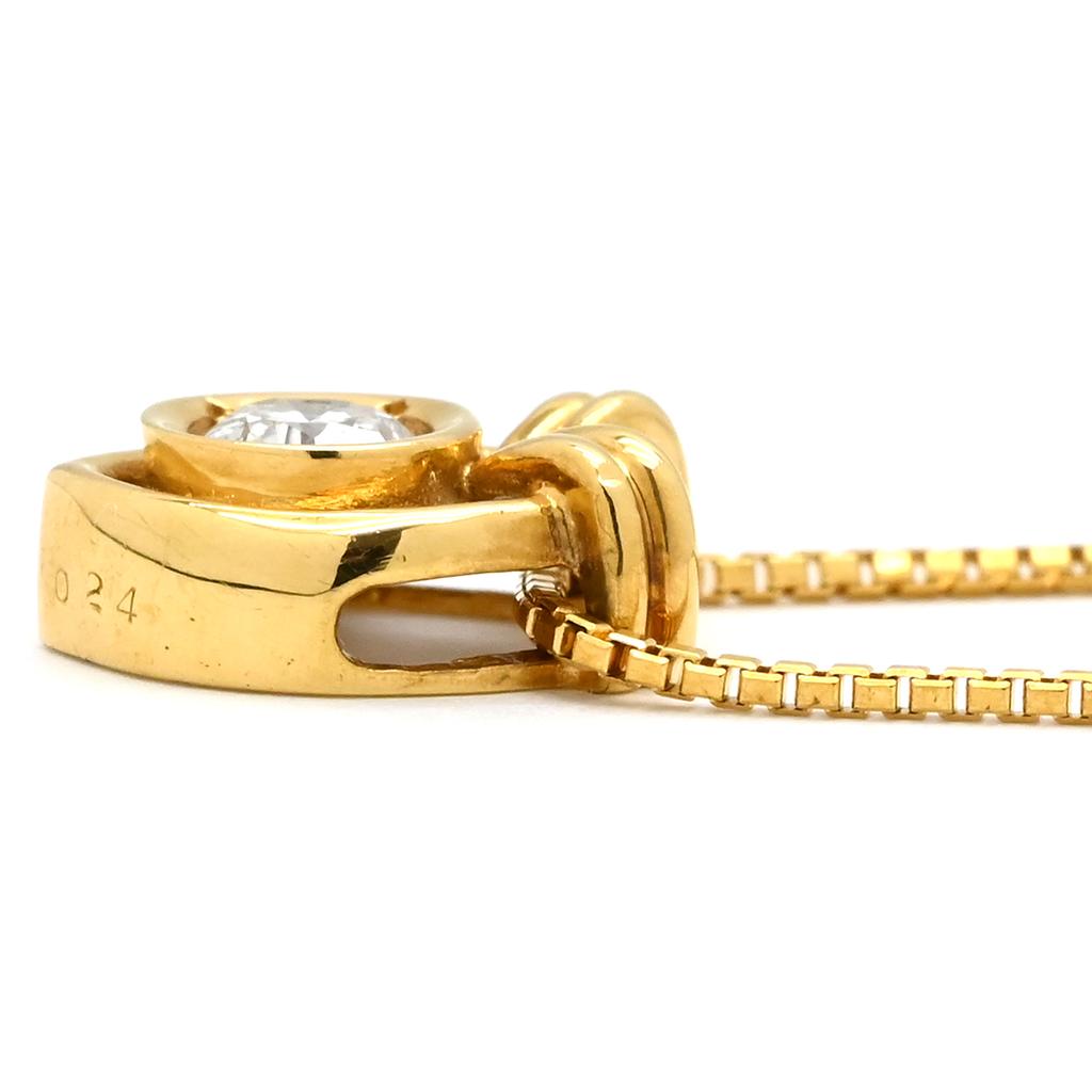 NON BRAND Diamond PendantNecklace 18K Yellow Gold/diamond Array