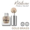 RENEE Metallicious Nagellack – Goldmessing 10 ml | Schnelltrocknend, metallisches Finish, langanhaltend, splitterfeste Formel mit hohem Glanz und vollständiger Deckkraft