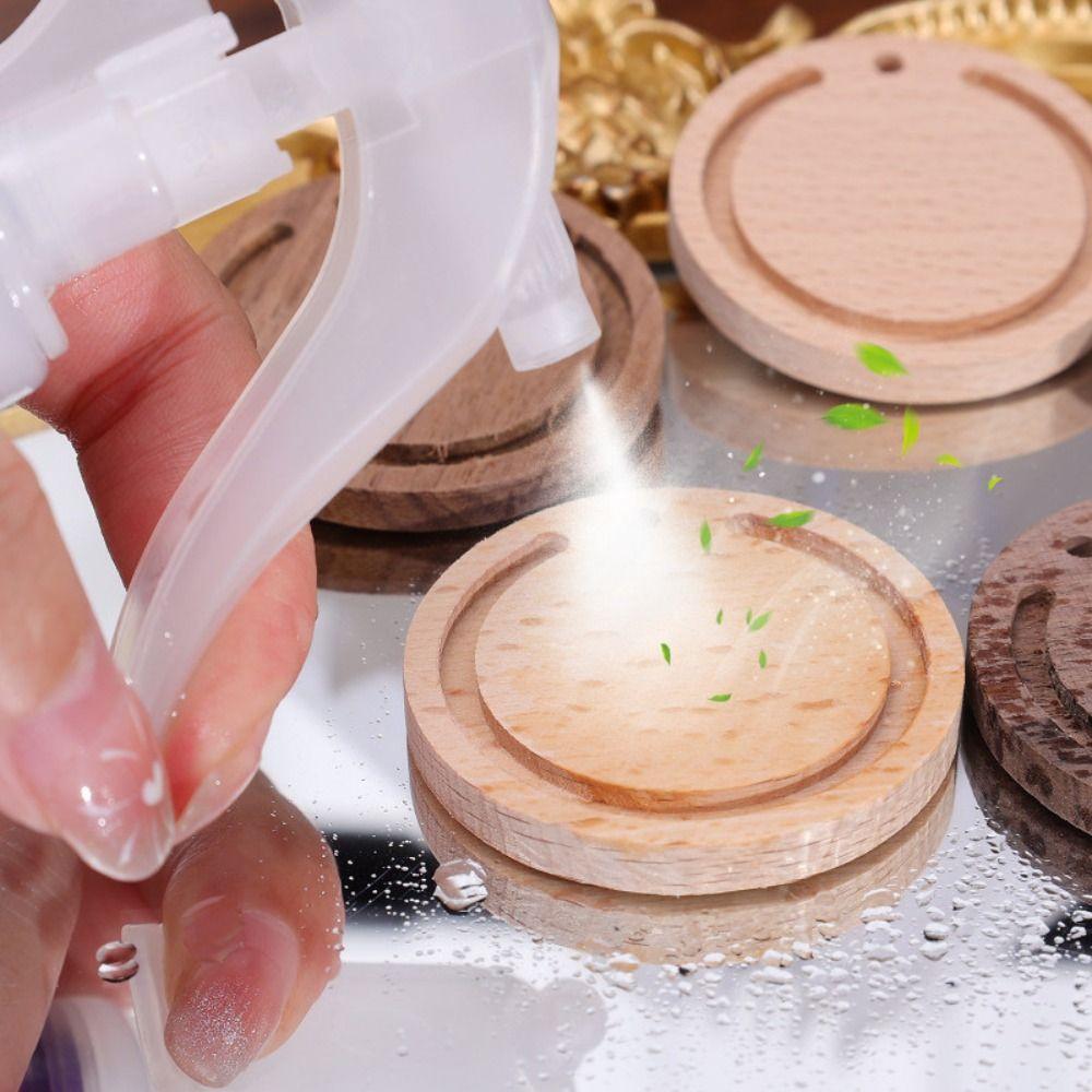 Wooden Car-mounted Diffuser Walnut Essential Oil Diffuser for Refreshing Air Desktop Ornament