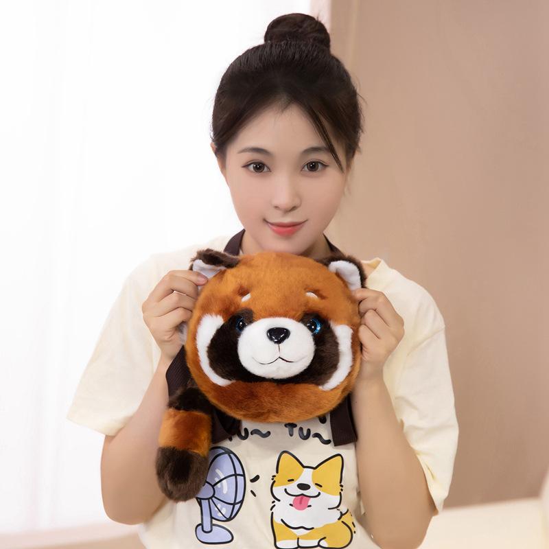 Raccoon Bag Boy Plush Toy Male Raccoon Doll Children Messenger Bag Girl Soothing Doll