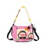 Cute Cartoon Illustration Mobile Phone Bag for Women, New and Quirky Graffiti Handbag, Casual and Versatile Single Shoulder Crossbody Bag