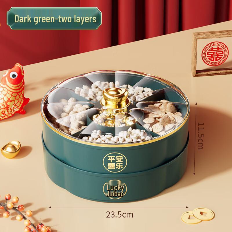 Festliche zweilagige Snack- und Süßigkeitenbox