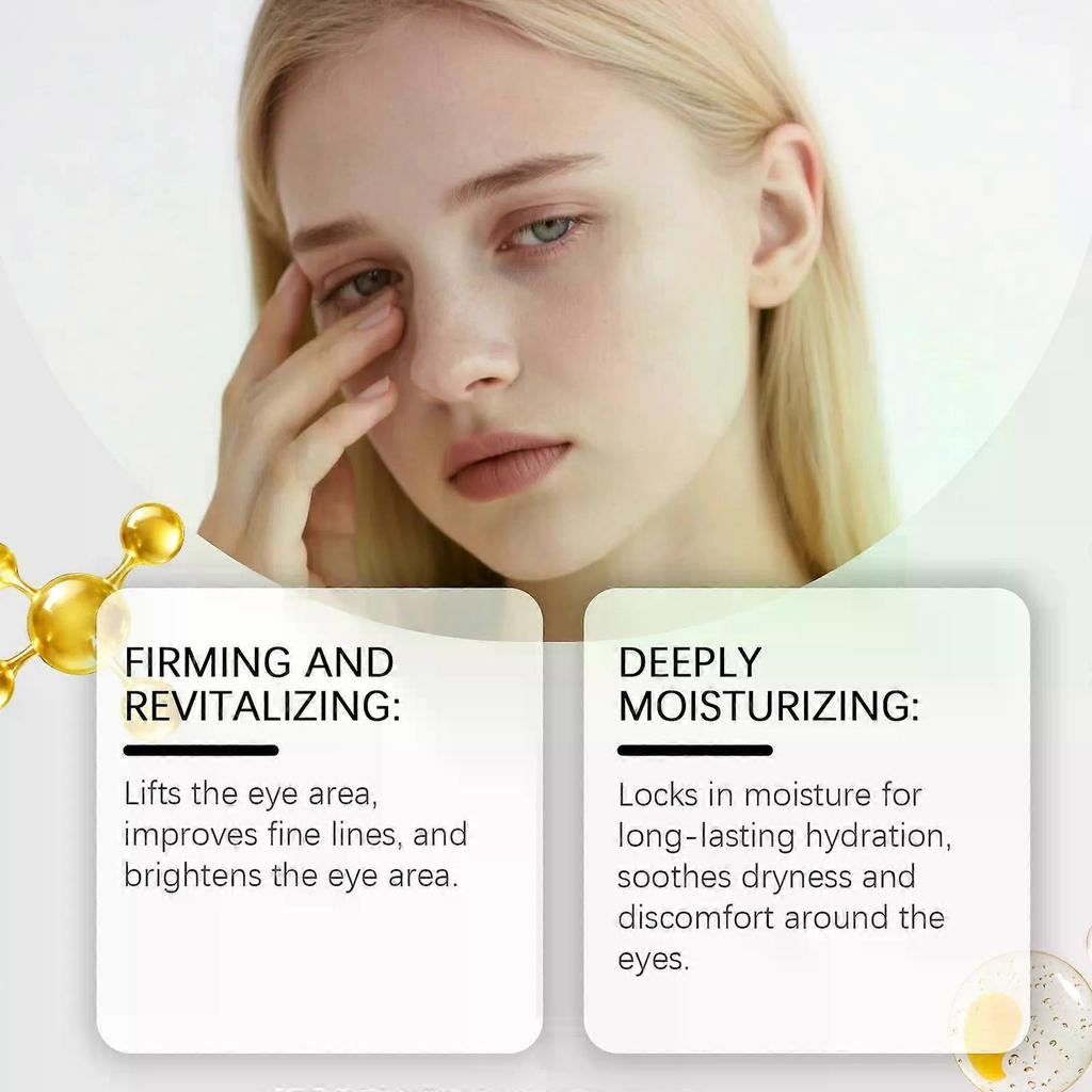 Under-Eye Balm Stick 10g, 3-in-1 Lift & Firm Eye Care with Collagen, Hydrating & Smoothing Balm for Dark Circles, Puffiness & Fine Lines