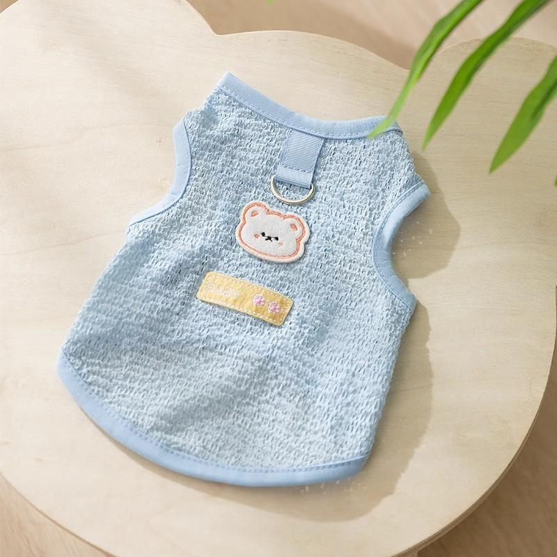 Cooling Pet Vest for Summer Sun Protection Ultra Thin Cold Sense Breathable Sleeveless Puppy Cat Outdoor Dog Clothes