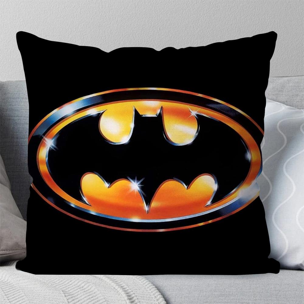 Cartoon COOL B-Batman Pillow Case Square Pillow Bedroom Sofa Leisure Comfort Cushion Car Living Room Home Decoration 40X40