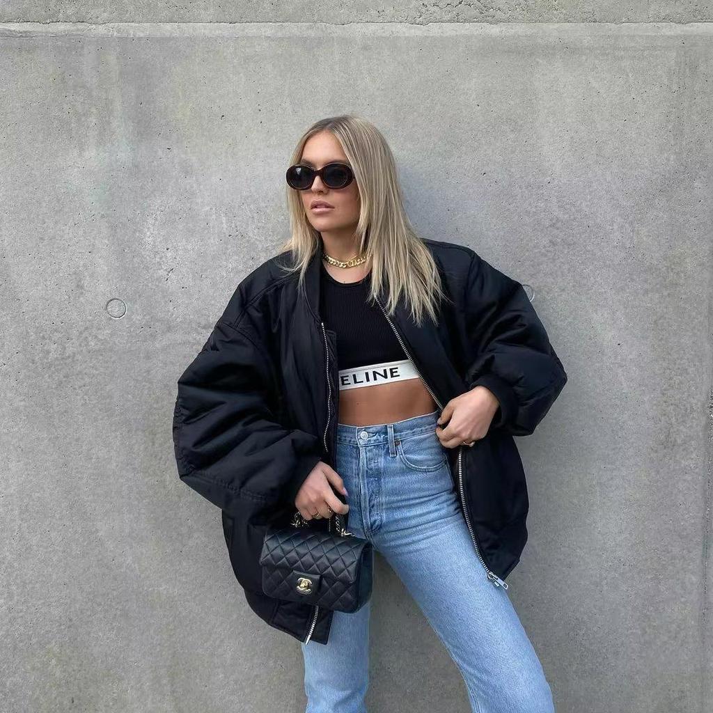 New 2024 Unisex 9-Color Jacket - Women's Autumn/Winter Cotton Coat A19518