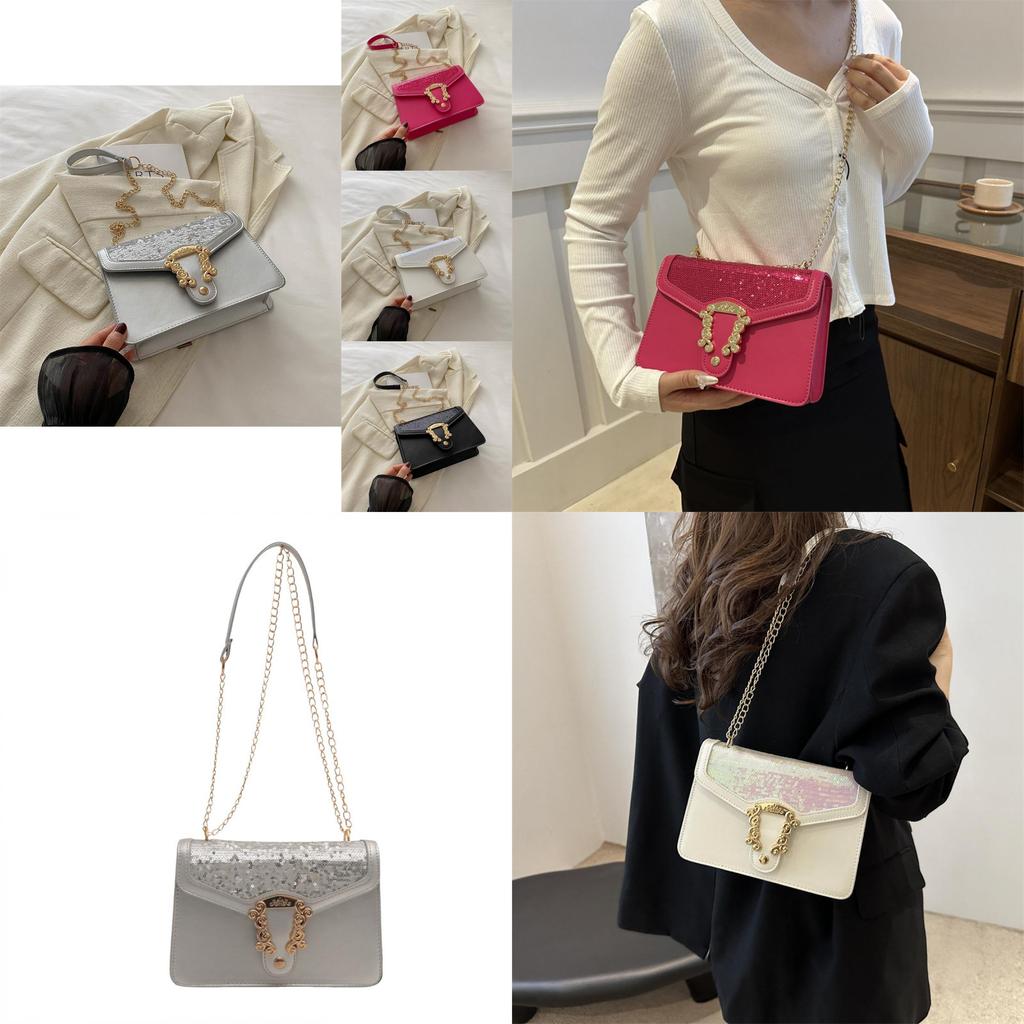 Stylish Chain Shoulder Bag For Women Trendy Small Square Bag With Multiple Colors