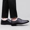 Fashion 2025 New Fashion Men Dress Shoes Men Genuine Leather Oxfords Shoes Casual Lace-up Formal Footwear Business Men's Wedding Shoes
