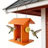 Hanging Bird Feeder Outdoor Oriole Jelly Feeder with Fruit Holder Rain-Proof Wooden Bird Feeder for Orioles Garden Patio Backyard