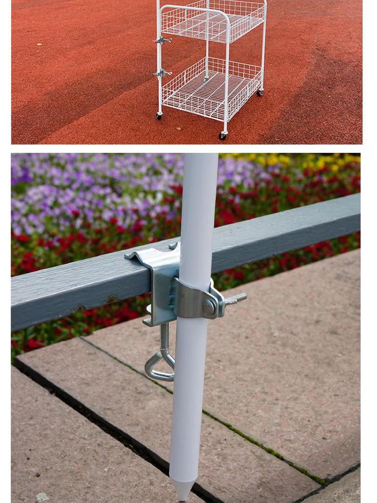 Outdoor Windproof Umbrella Clip Bracket for Patio, Beach, Balcony & Table