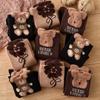 1Pair Plush Bear Stockings Autumn Winter Female Stockings Kawaii Cute Socks Lovely Korean Style Socks For Girls