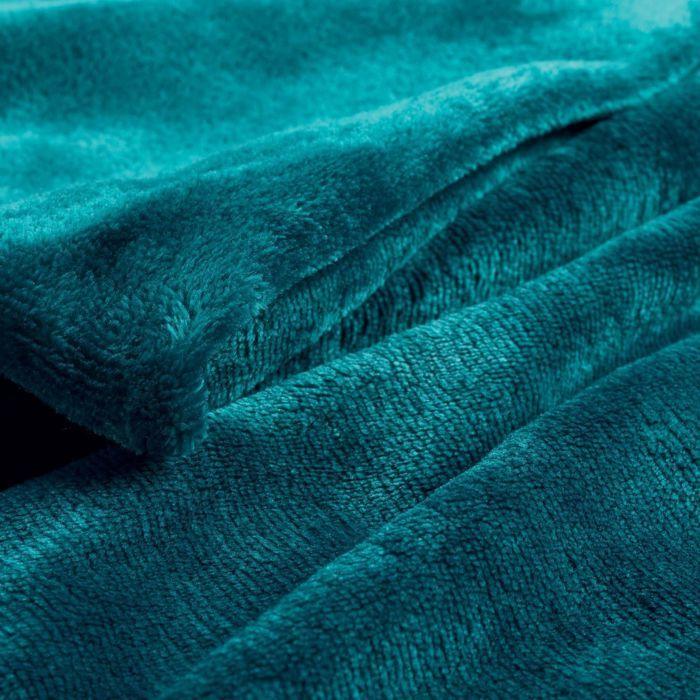 Plaid polaire - flanou - 125 x 150 cm - bleu