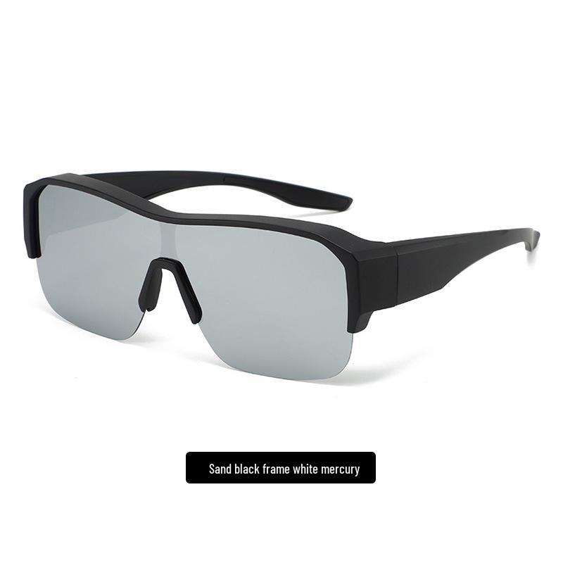 Women's Ultralight Half-Frame Polarized Cycling Sunglasses - Wear Over Prescription Glasses, Clip-On, Anti-UV