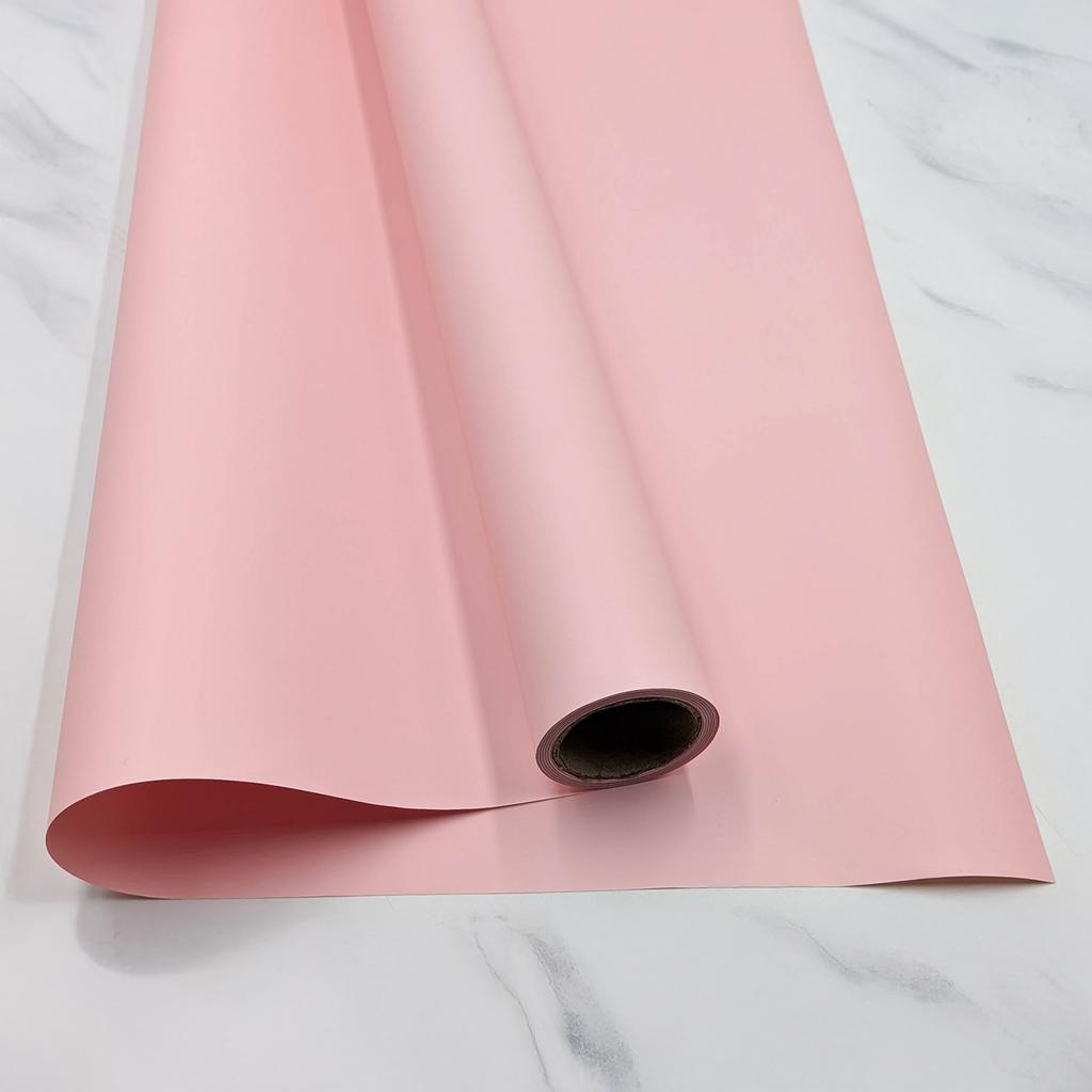 Folia Florystyczna - "Elegant" Różowa - Rolka  58Cm X 10M